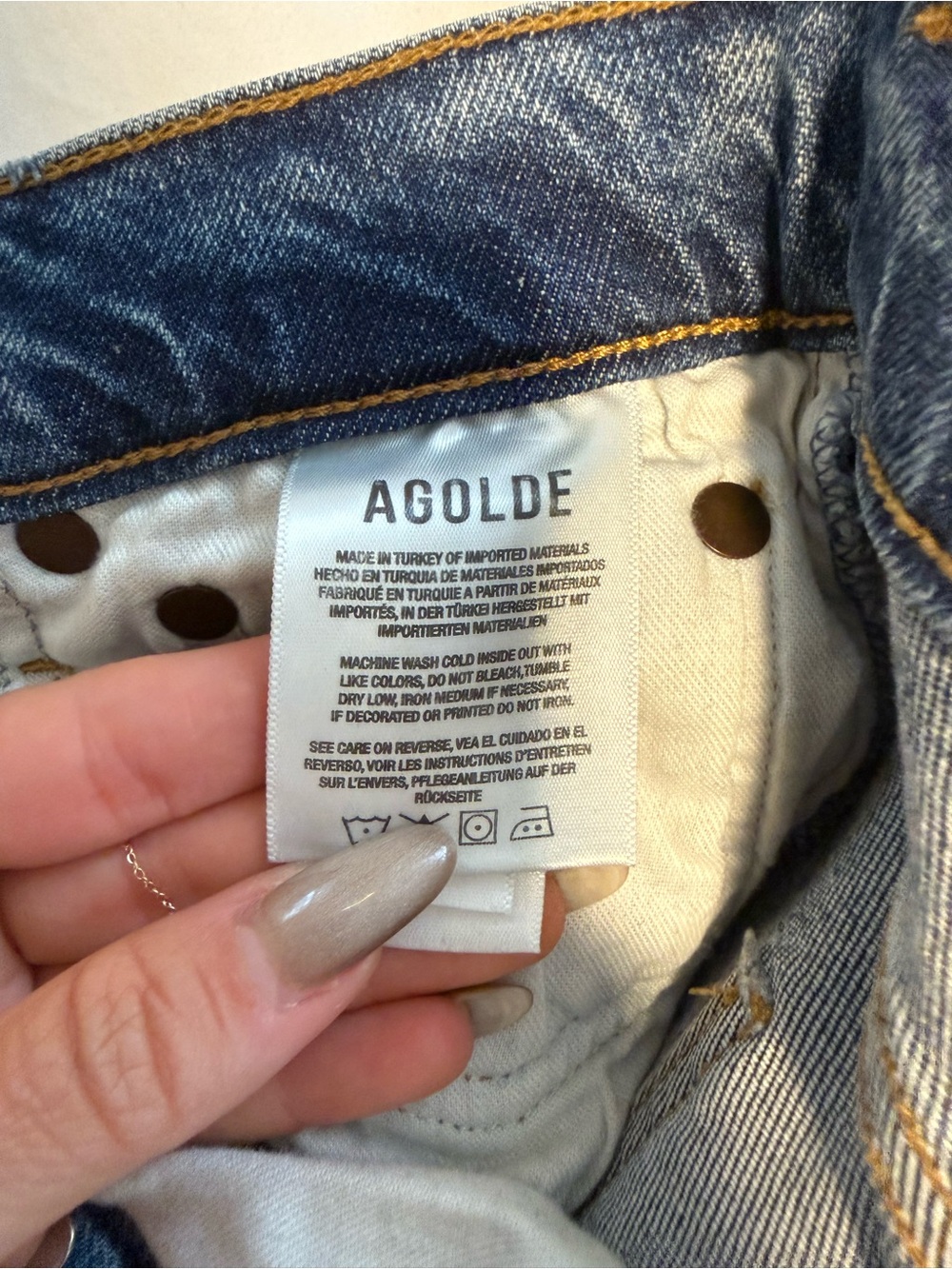 Agolde Riley High Rise Straight Crop Jeans - Picture 4 of 8